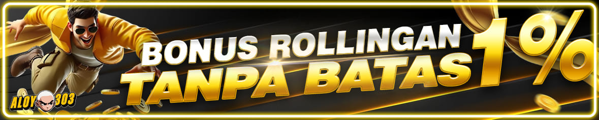 Bonus rollingan slot & casino hingga 1% setiap minggu di ALOY303